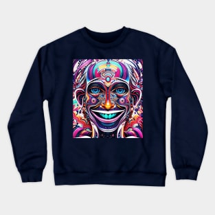 Portal Greeter (2) - Trippy Psychedelic Art Crewneck Sweatshirt